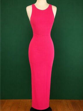 Aria Fuchsia Racerback Maxi Dress